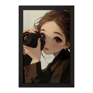تابلو دختر عکاس