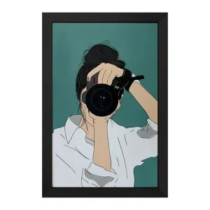 تابلو دختر عکاس