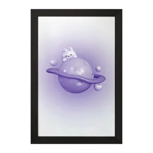 تابلو سیاره و گربه