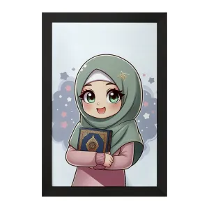 تابلو دخترانه با حجاب