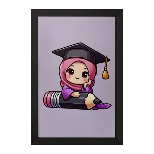 تابلو دخترانه با حجاب