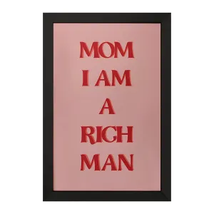 تابلو Mom I Am A Rich Man