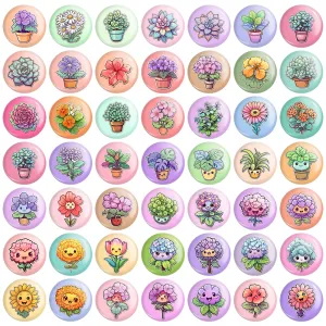 مگنت کاکتوس و گل