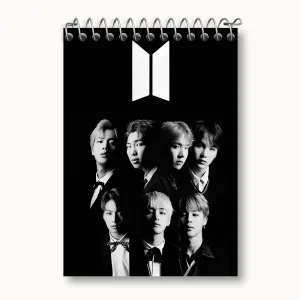 دفتر یادداشت گروه بی تی اس BTS