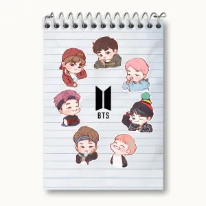 دفتر یادداشت گروه بی تی اس BTS