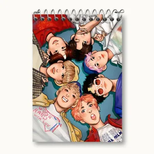 دفتر یادداشت گروه بی تی اس BTS