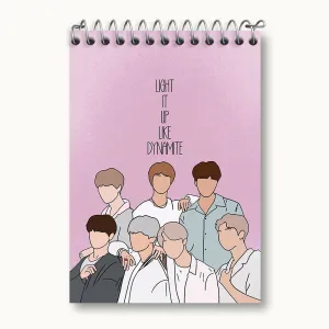 دفتر یادداشت گروه بی تی اس BTS