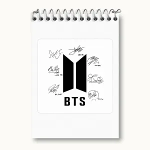 دفتر یادداشت گروه بی تی اس BTS