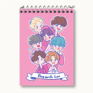 دفتر یادداشت گروه بی تی اس BTS