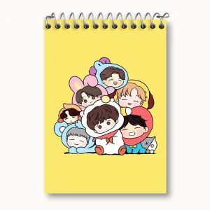 دفتر یادداشت گروه بی تی اس BTS