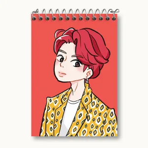 دفتر یادداشت جونگ کوک Jungkook گروه بی تی اس BTS