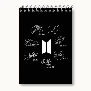 دفتر یادداشت گروه بی تی اس BTS