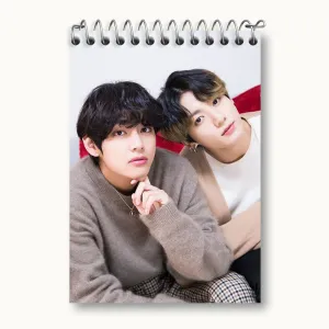 دفتر یادداشت  تهیونگ و جونگ کوک ویکوک گروه بی تی اس BTS