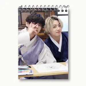 دفتر یادداشت  تهیونگ و جونگ کوک ویکوک گروه بی تی اس BTS