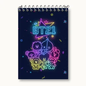 دفتر یادداشت گروه بی تی اس BTS