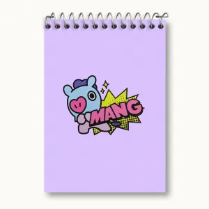 دفتر یادداشت مانگ BT21 Mang