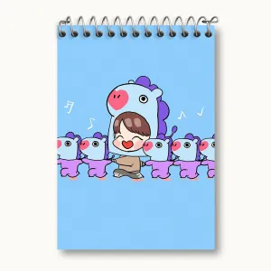 دفتر یادداشت مانگ BT21 Mang