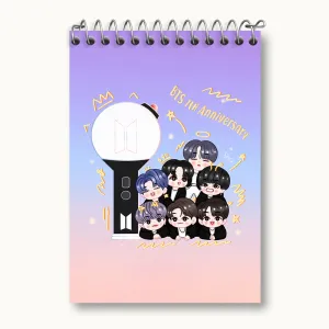 دفتر یادداشت گروه بی تی اس BTS