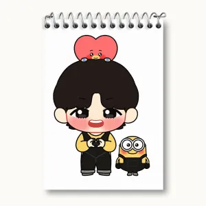 دفتر یادداشت تهیونگ Taehyung گروه بی تی اس BTS