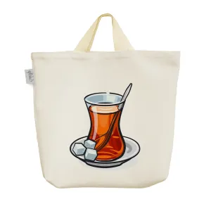 ساک خرید پارچه ای چای روضه