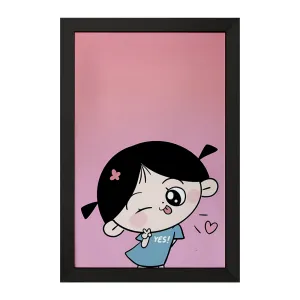 تابلو دخترانه کیوت