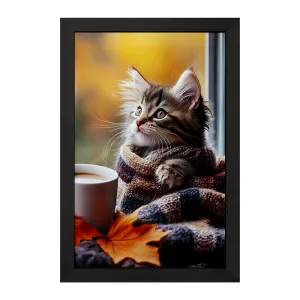 تابلو گربه بامزه