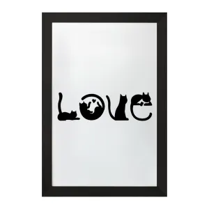 تابلو عاشق گربه