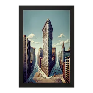 تابلو ساختمان فلت‌آیرن (Flatiron Building)