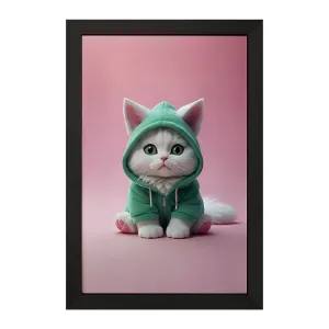 تابلو گربه بامزه