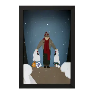 تابلو تنها در خانه