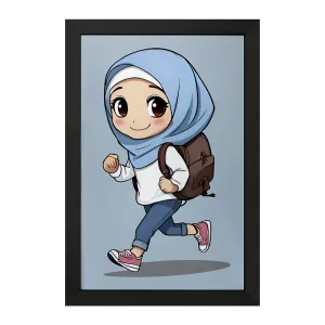 تابلو دخترانه باحجاب