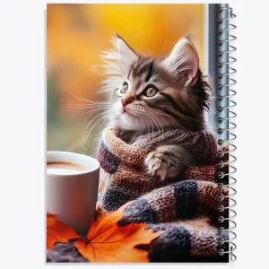 دفتر گربه بامزه