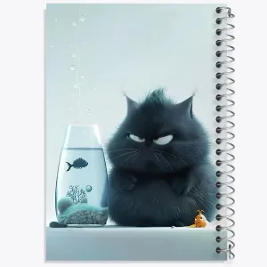 دفتر گربه بامزه