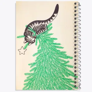 دفتر گربه و درخت کریسمس