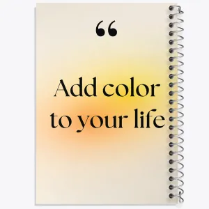 دفتر Add Color To Your Life