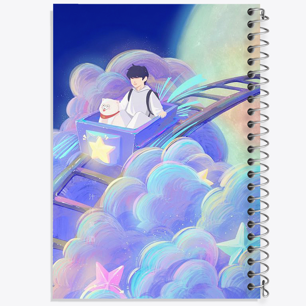 دفتر نقطه ای مهندسی 50 برگ خندالو طرح قطار رویا