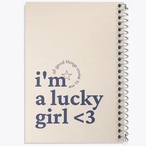 دفتر I'm A Lucky girl