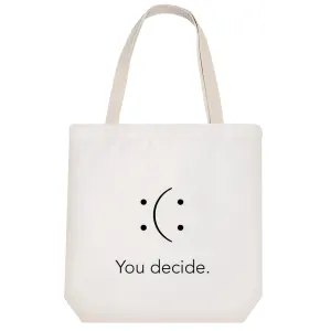 توت بگ پارچه ای you decide شادی یا ناراحتی؟