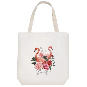 توت بگ پارچه ای فلامینگو و گل