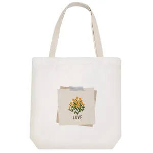 توت بگ پارچه ای گل و عشق