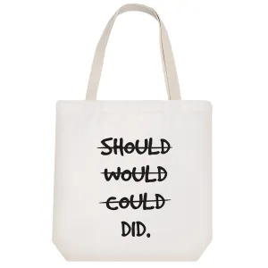 توت بگ پارچه ای Should Would Could Did