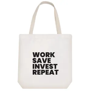 توت بگ پارچه ای Work Save Invest Repeat