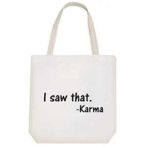 توت بگ پارچه ای I saw That Karma