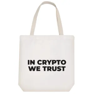 توت بگ پارچه ای In Crypto We Trust