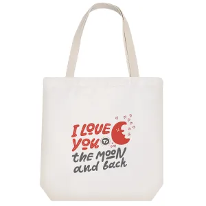 توت بگ پارچه ای I Love You To The Moon And Back