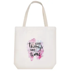توت بگ پارچه ای Good Things Take Time