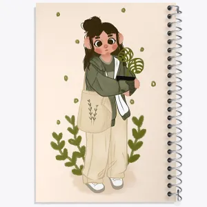 دفتر دختر و گل و گیاه