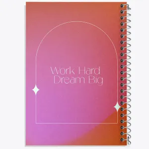 دفتر Work Hard Dream Big
