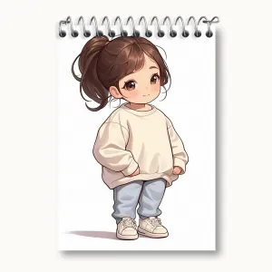 دفتر یادداشت دخترانه کیوت