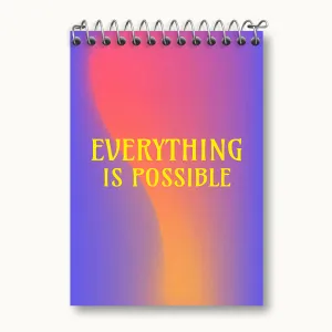 دفتر یادداشت Everything Is Possible